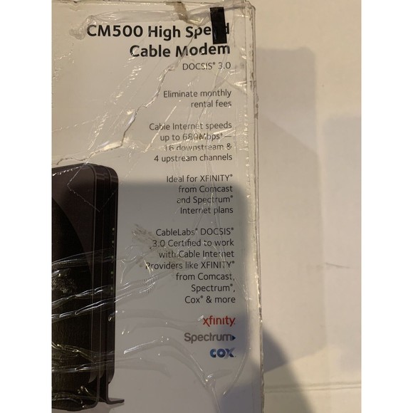 NETGEAR CM500 Hi Speed Cable Modem 680 Mbps. w/ DOCSIS 3.0 (SEE PHOTOS) - Picture 5 of 11
